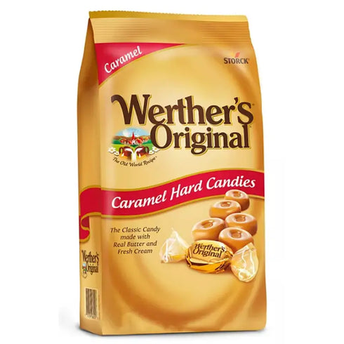 Premium Original Hard Caramel Candy, 2.4oz, pack of 4